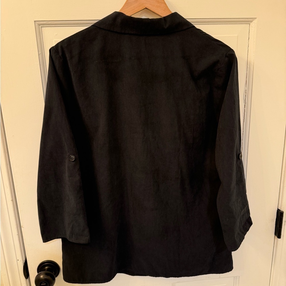 CONTEMPO Black Double-Breasted Women's Jacket, sz M - Picture 5 of 5